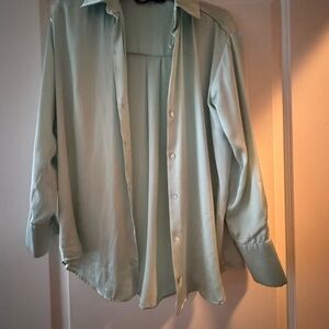 Light Green Button-Up Shirt